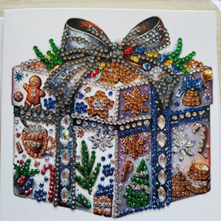 Diamond art - greeting card -Present - Christmas