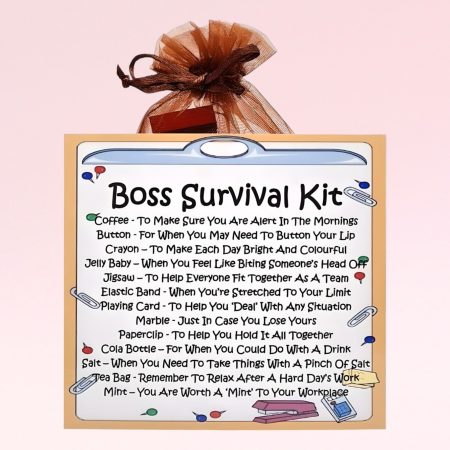 Boss Survival Kit ~ Fun Novelty Gift & Card Alternative | Birthday Present | Greeting Cards