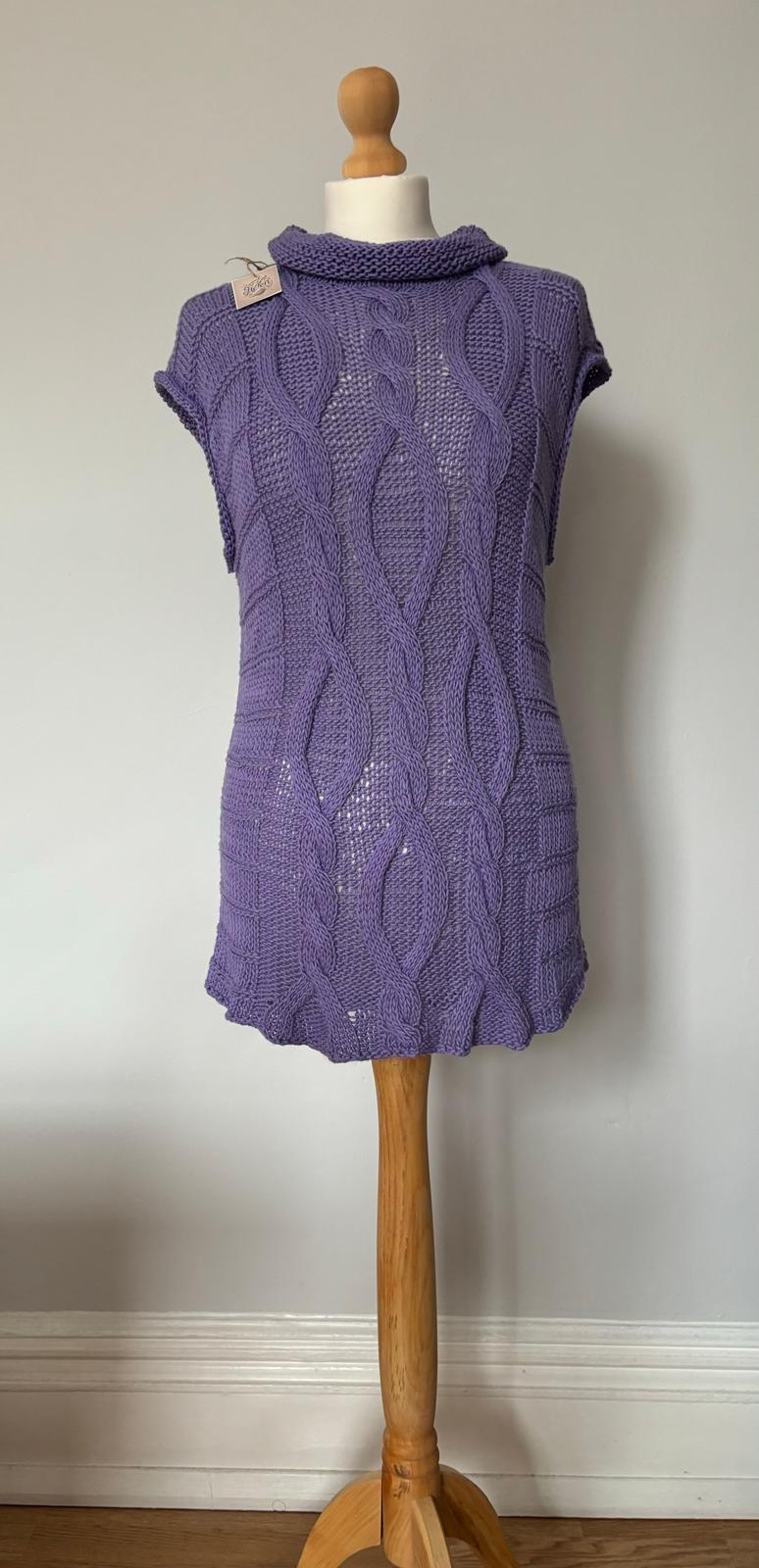 Mini dress knitting product handmade
