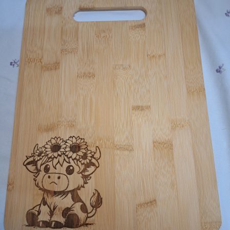 Laser engraved chopping boards