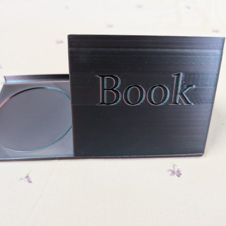 3D printed book and cup holder
