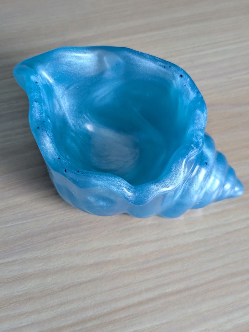 Cyanine blue conch shell