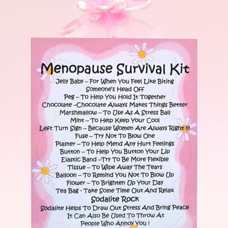 Menopause Survival Kit ~ Fun Novelty Gift & Card Alternative | Birthday Present | Greeting Cards