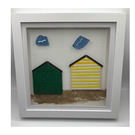Seaside Wall Art Beach Huts
