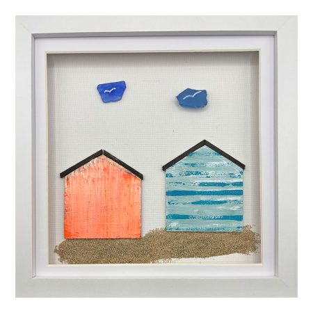 Seaside Wall Art Beach Huts