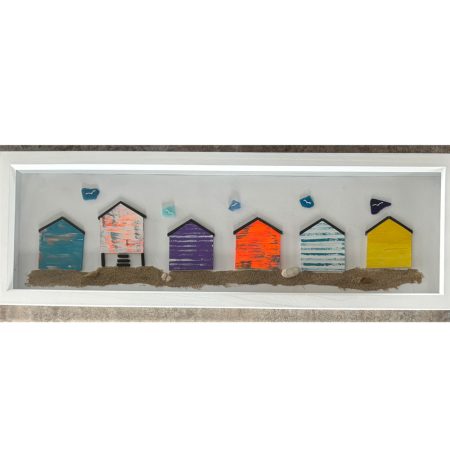 Seaside Wall Art Beach Huts
