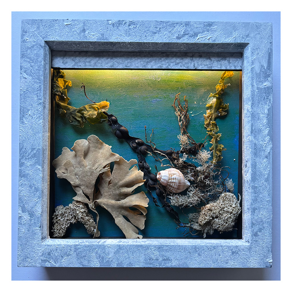 Seaside Wall Art Rockpool with light - Image 2