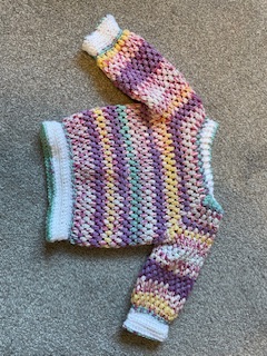 Crocheted toddler jumper