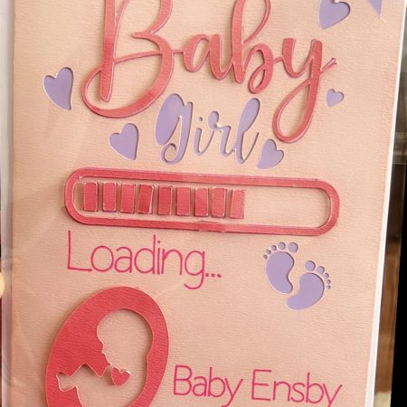 Baby Girl Loading - Baby Shower Card