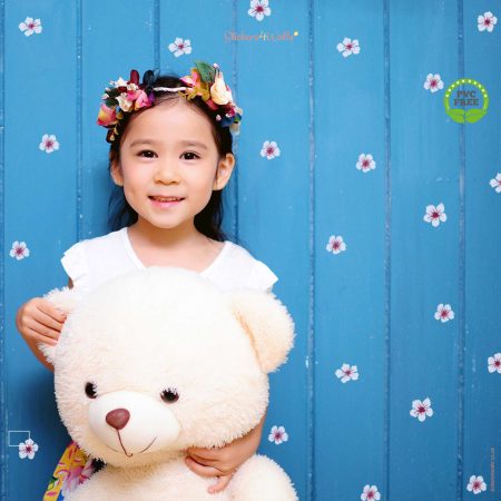 Cherry Blossom Wall Decor Fabric Wall Stickers - Reusable