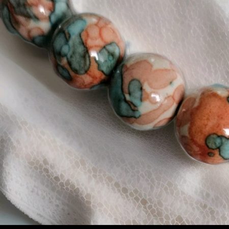 Ocean jade beaded bracelet.