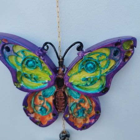 Butterfly themed decorative, handmade and Hand Painted wall hanging