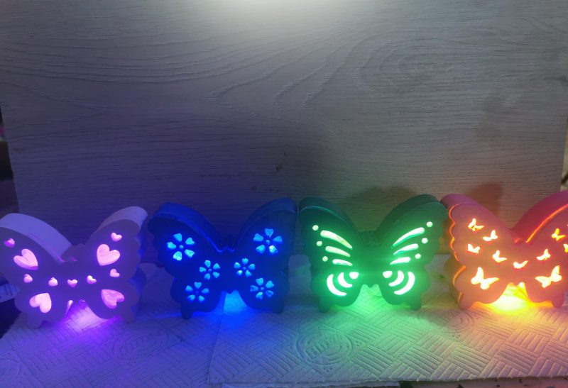 Handmade and Hand Painted Nightlights, choice of colours and styles