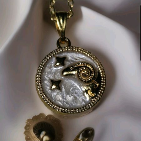 Sign of the zodiac (Aries) necklace.