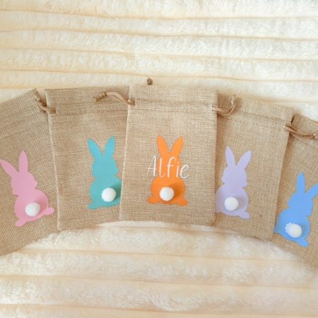 Bunny bags - Easter bags - Personalised Easter bags - Jute bunny bags - Treat bags - Kids bags