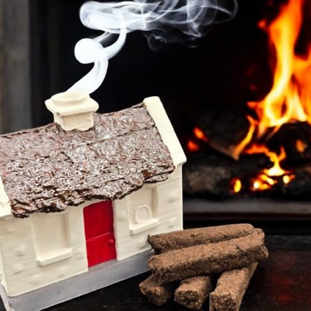 Irish Turf / Peat Incense Authentic Smoking Irish Cottage Set - The smell of Ancient Ireland