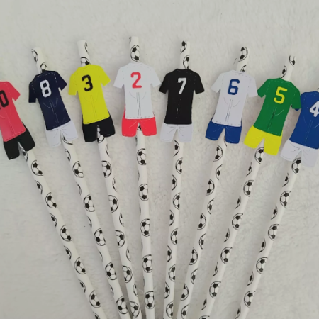 Football Straws, Football Table Decor, Football Party Table Decor