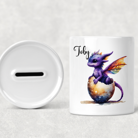 Personalised Baby Dragon Money Box