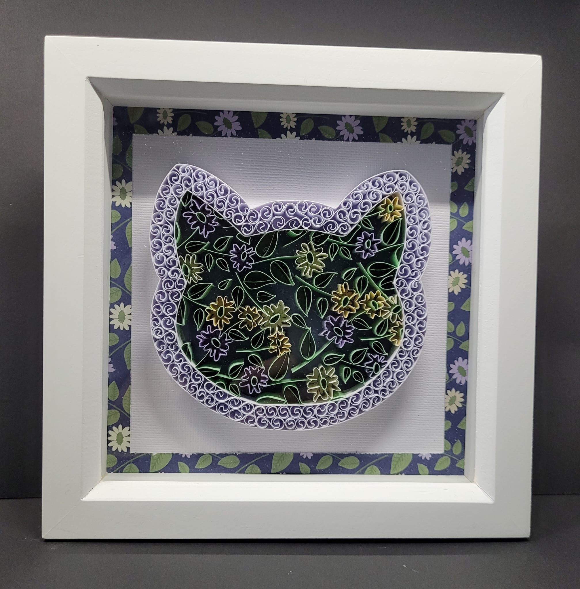Cat Garden - Paper Quilling Art