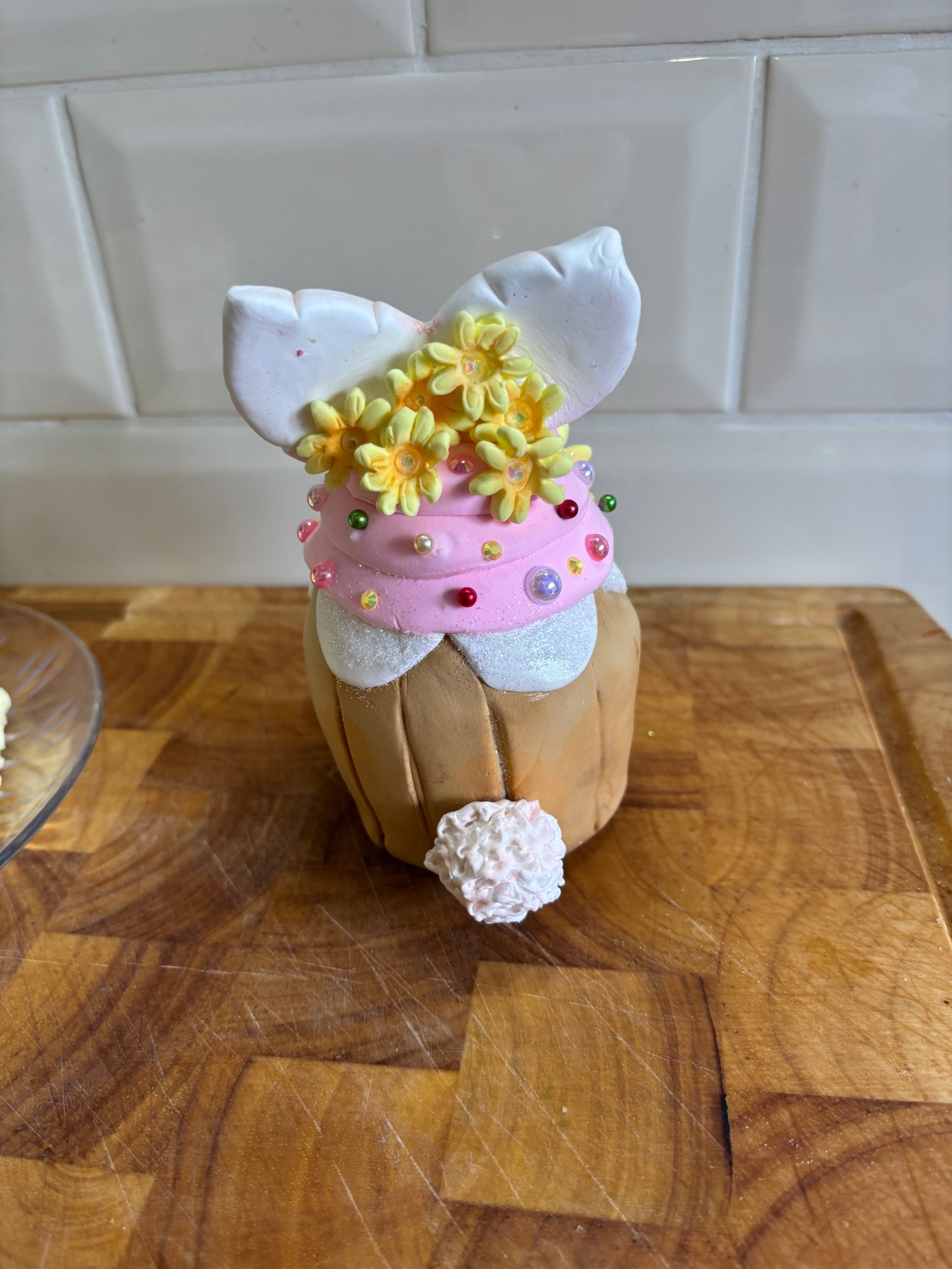 Unique Bunny Fairy Cake made from Clay - Image 3