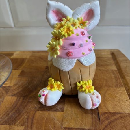 Unique Bunny Fairy Cake made from Clay