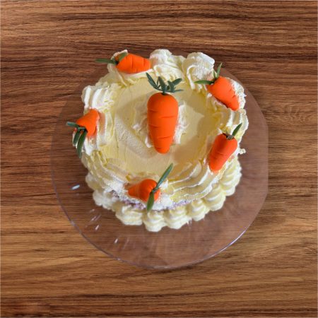Carrot Cake made from clay, on a Plate