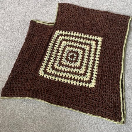 Handmade crocheted poncho