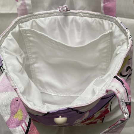 Cute Handmade tote bag, soft feel, spring/summer birds