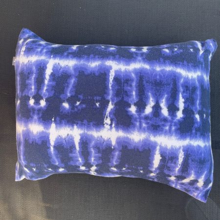 Mini pillow with removable cover ("Purple Print")