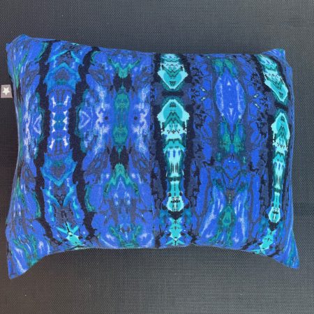 Mini pillow with removable cover ("Aquamarine")