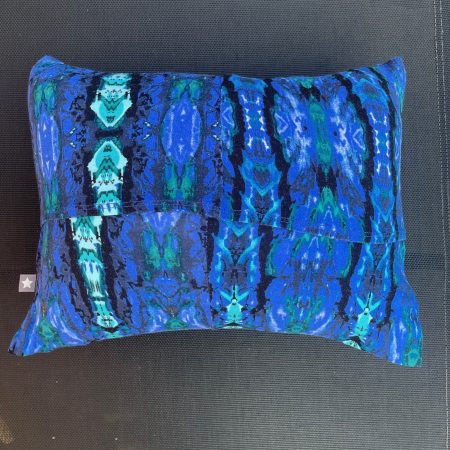 Mini pillow with removable cover ("Aquamarine")