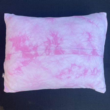 Mini pillow with removable cover ("Pink Splash")