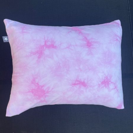 Mini pillow with removable cover ("Pink Splash")