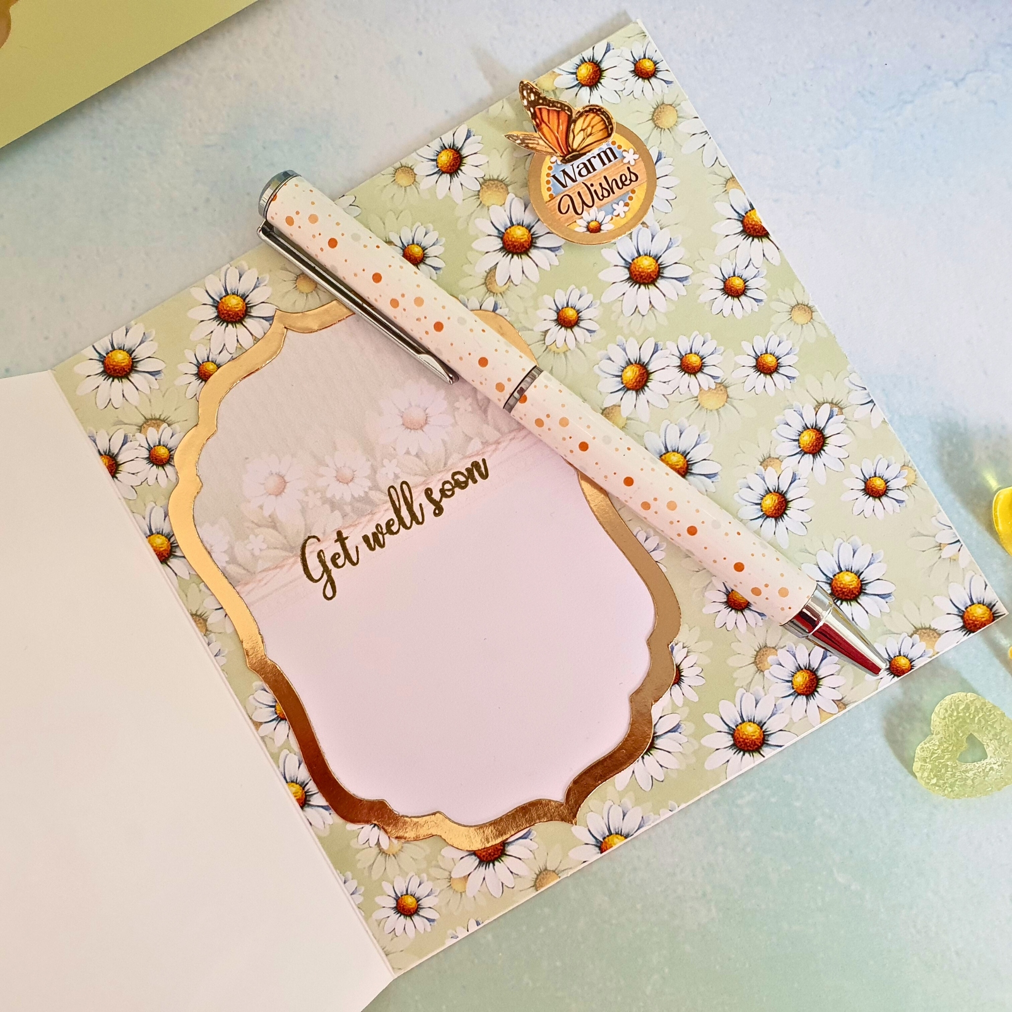 Get Well Soon Card In A Box, Gonk Decoupaged Card For A Gnome Lover, Boxed Gnome Card