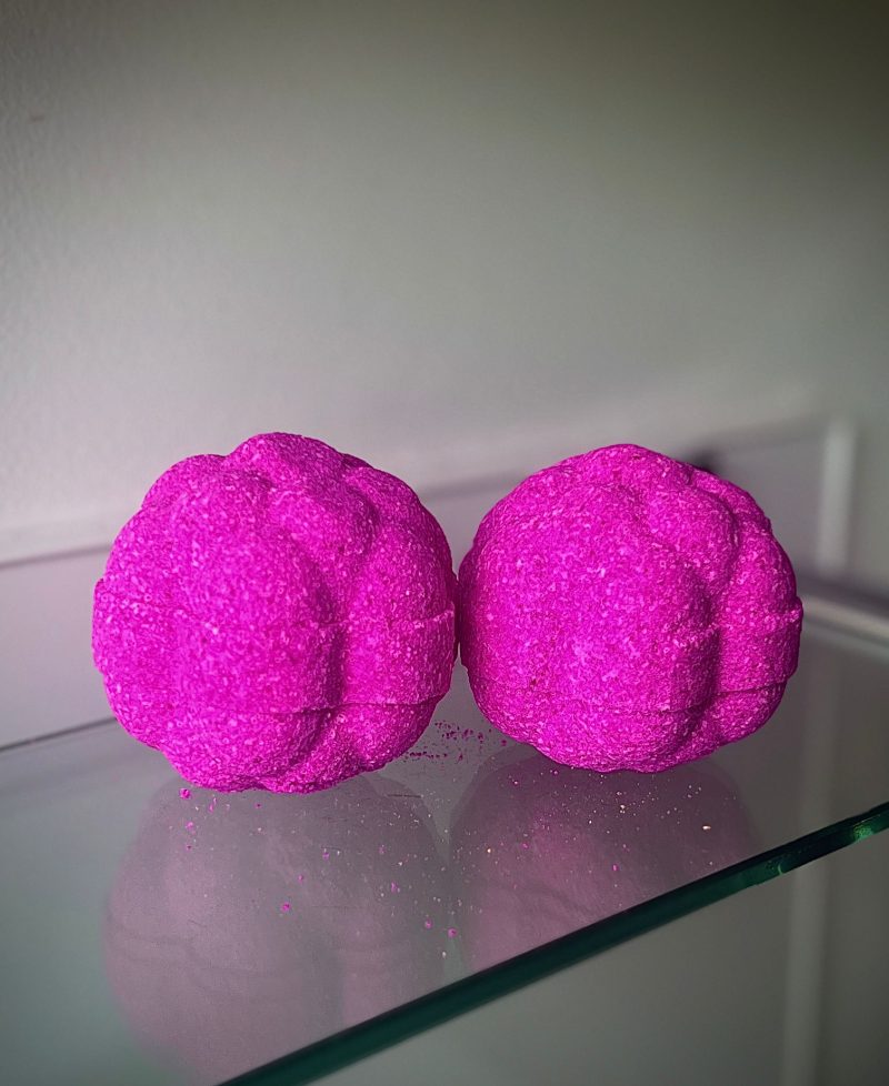 Raspberry Scented Hand Made Bath Bomb