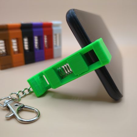 Phone Holder, Keychain, 3D Printed, Multiple Colours