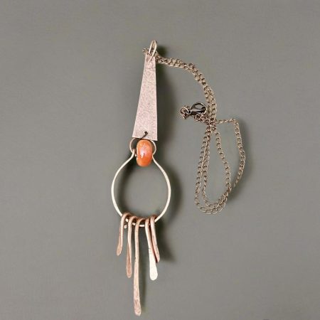 Unique Copper Pendant Choker Necklace