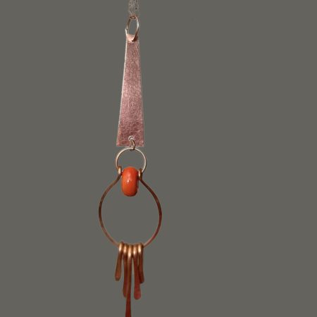 Unique Copper Pendant Choker Necklace