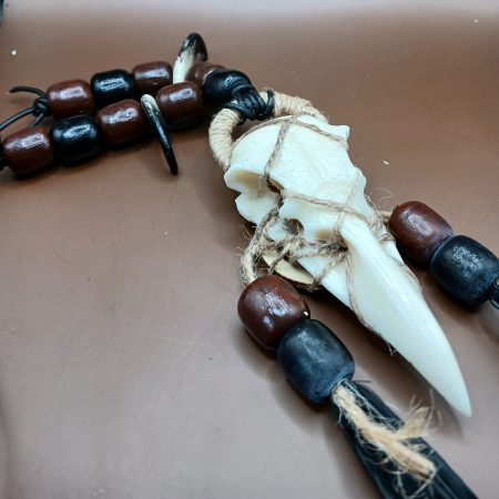 Arcane Artefacts: Raven Keeper's Totem | tribal necklace | skull, talons | LARP, Cosplay, theatre