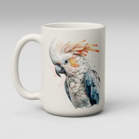 Colorful Cockatoo Lover Coffee Cup – 11oz & 15oz – Free Shipping