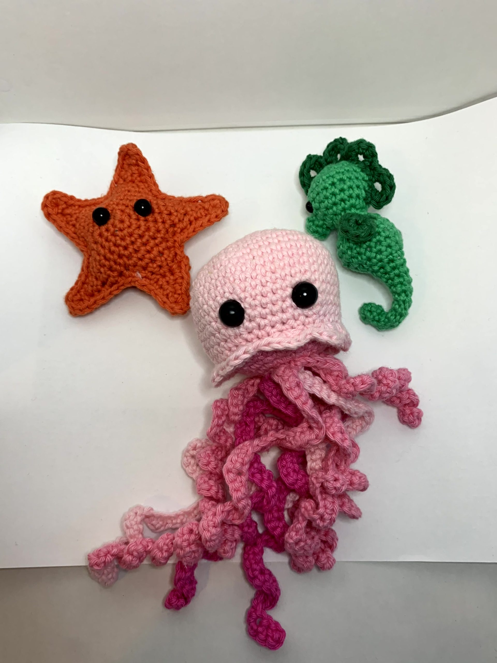 Handmade crocheted jellyfish (various colours available) £20