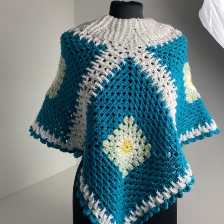 Kids poncho hand crocheted