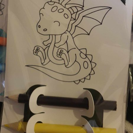 kids colouring cards party pack