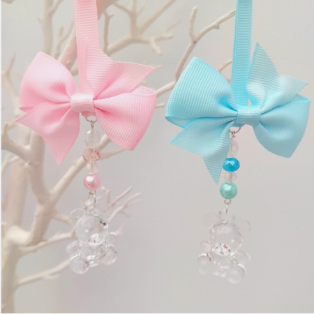 Pram Charm,Teddy pram charm,New Baby gift,Baby shower gift, 14 colours, SAME DAY DISPATCH