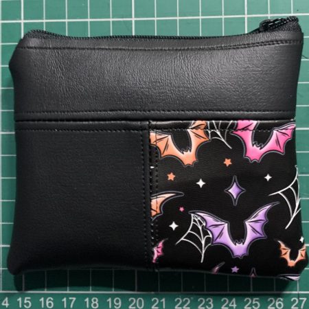 Faux leather zip purse | Gothic style purse | Zip purse