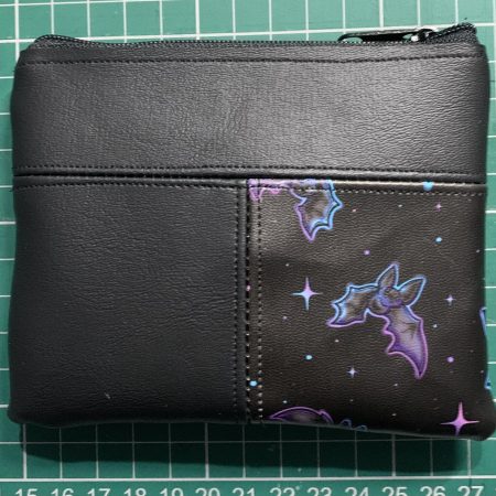 Faux leather zip purse | Gothic style purse | Zip purse