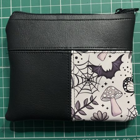 Faux leather zip purse | Gothic style purse | Zip purse