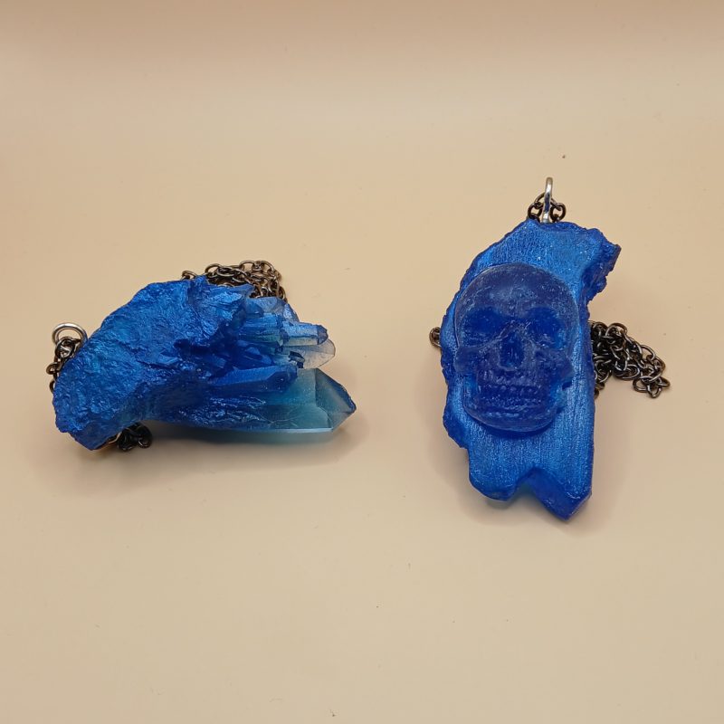 Arcane Artefacts: Spirit Shards - crystal resin pendant | UV, glow | LARP, cosplay, theatre