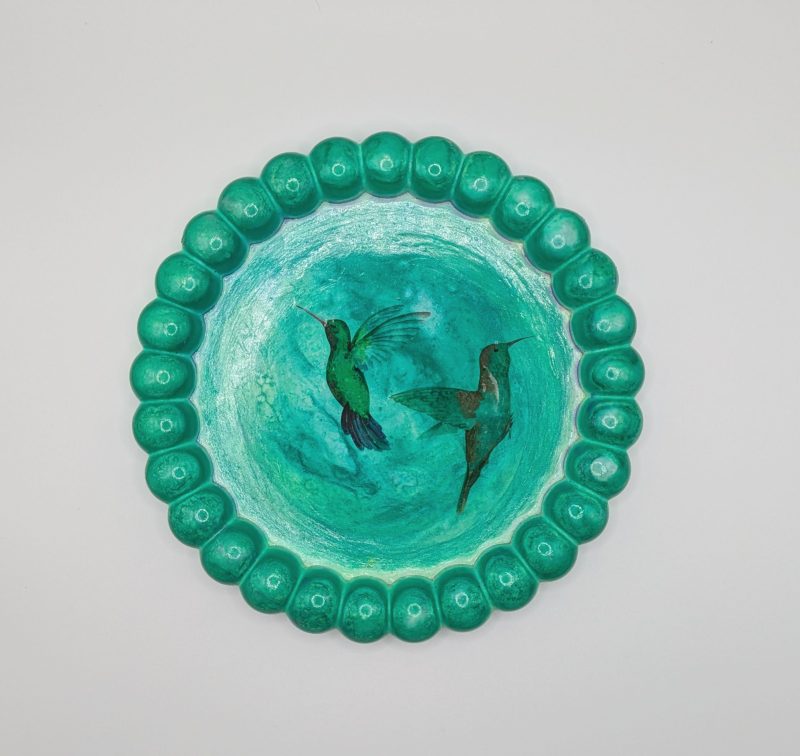Bird design dish