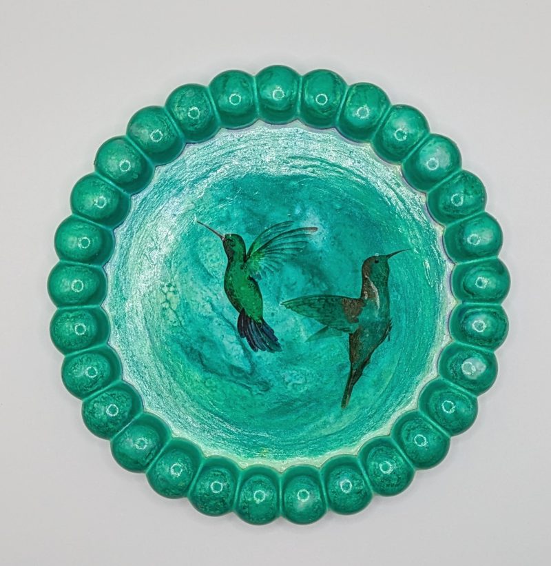 Bird design dish